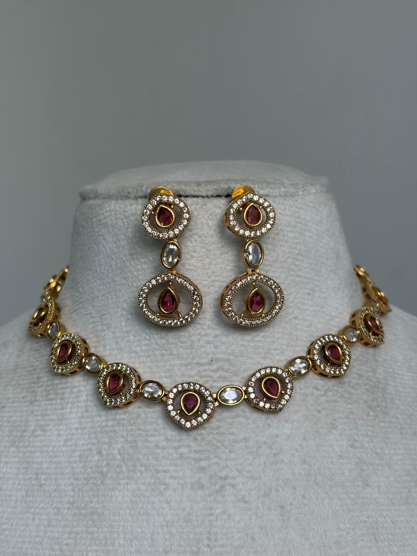 Red Stone Necklace NNB233
