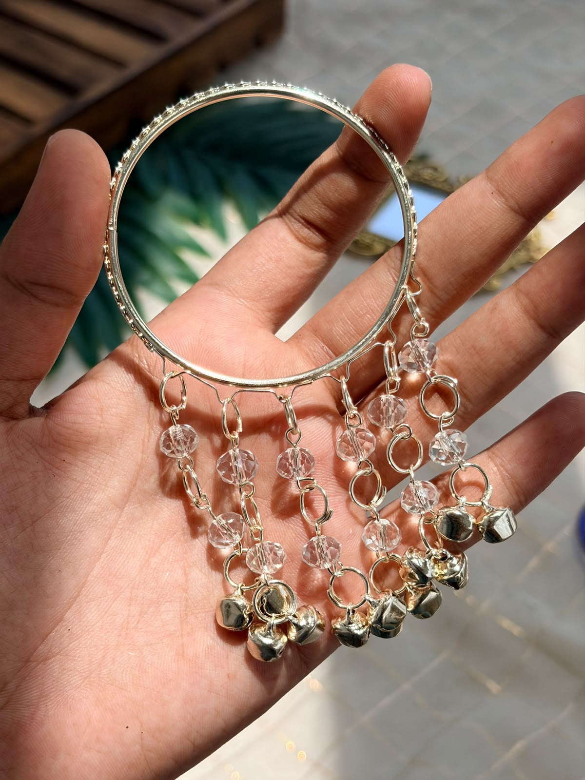 Crystal Hanging Bangle