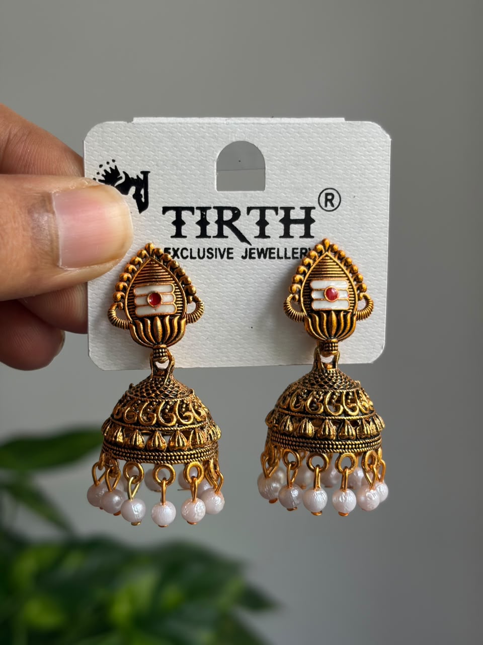 Murugan With Lotus Jhumka JNB20