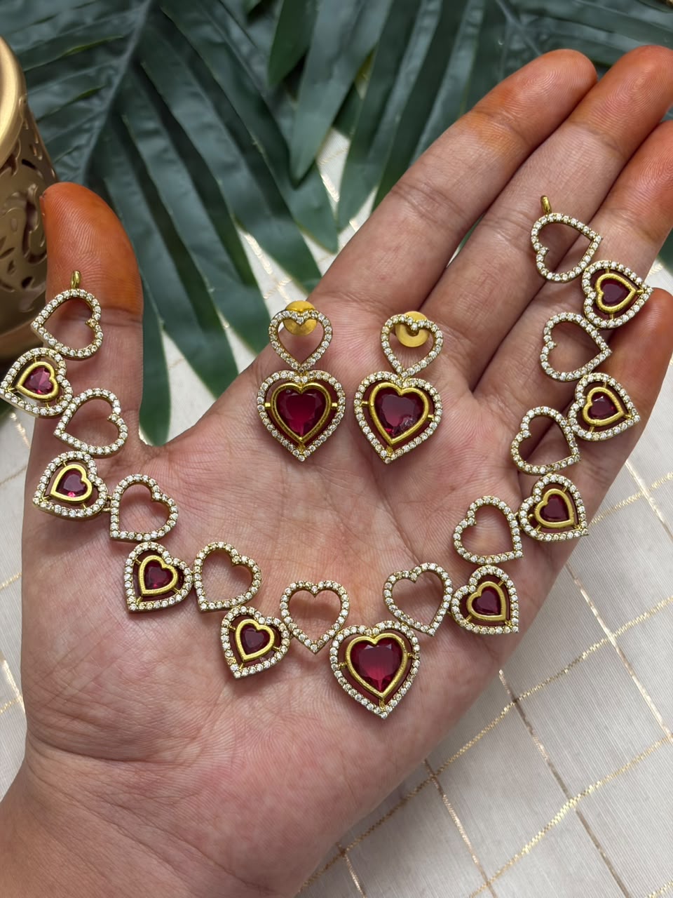 Pink Heart Necklace NNB419