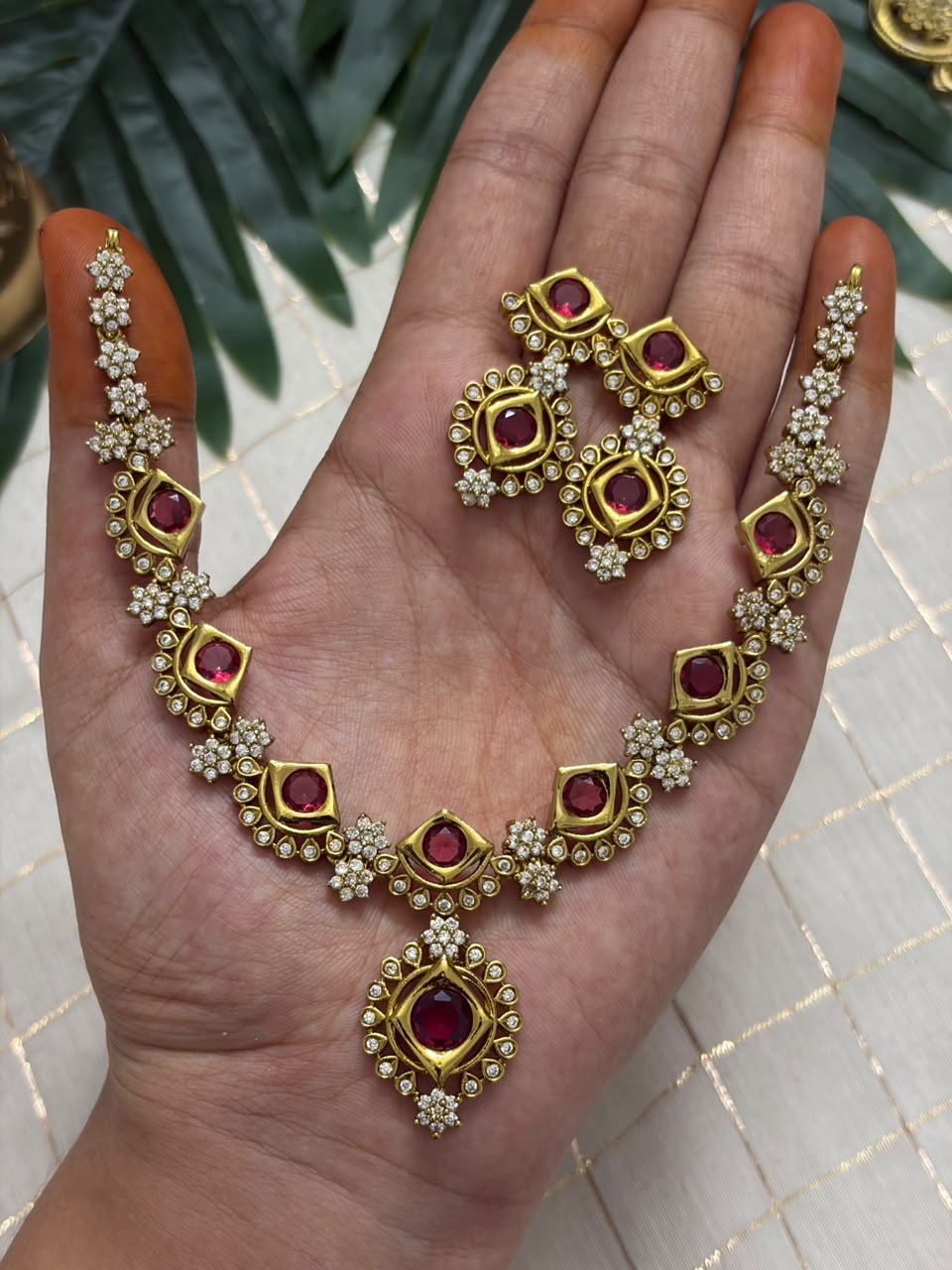 Pink Diamond Necklace NNB429