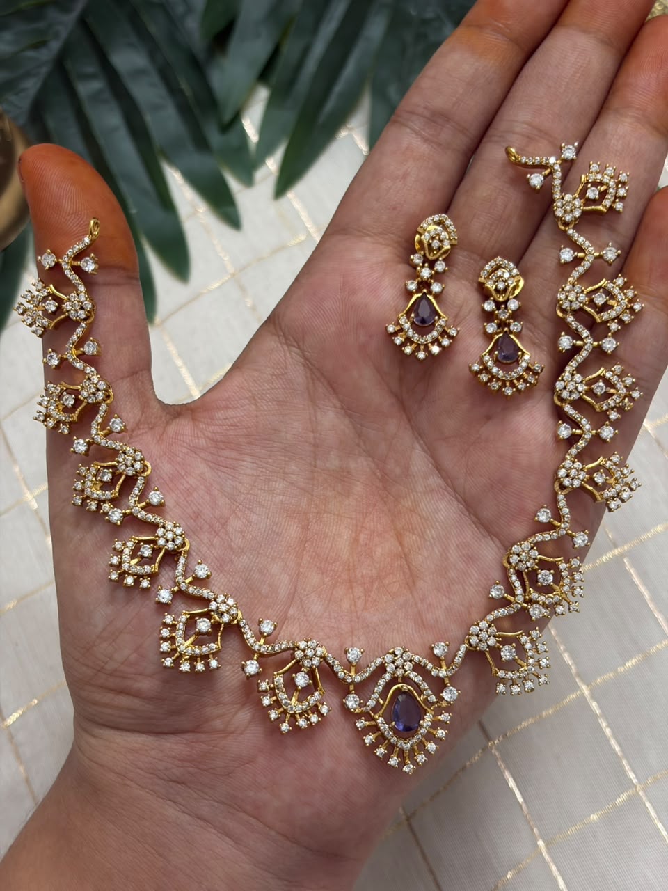 Purple Flora Necklace NNB439