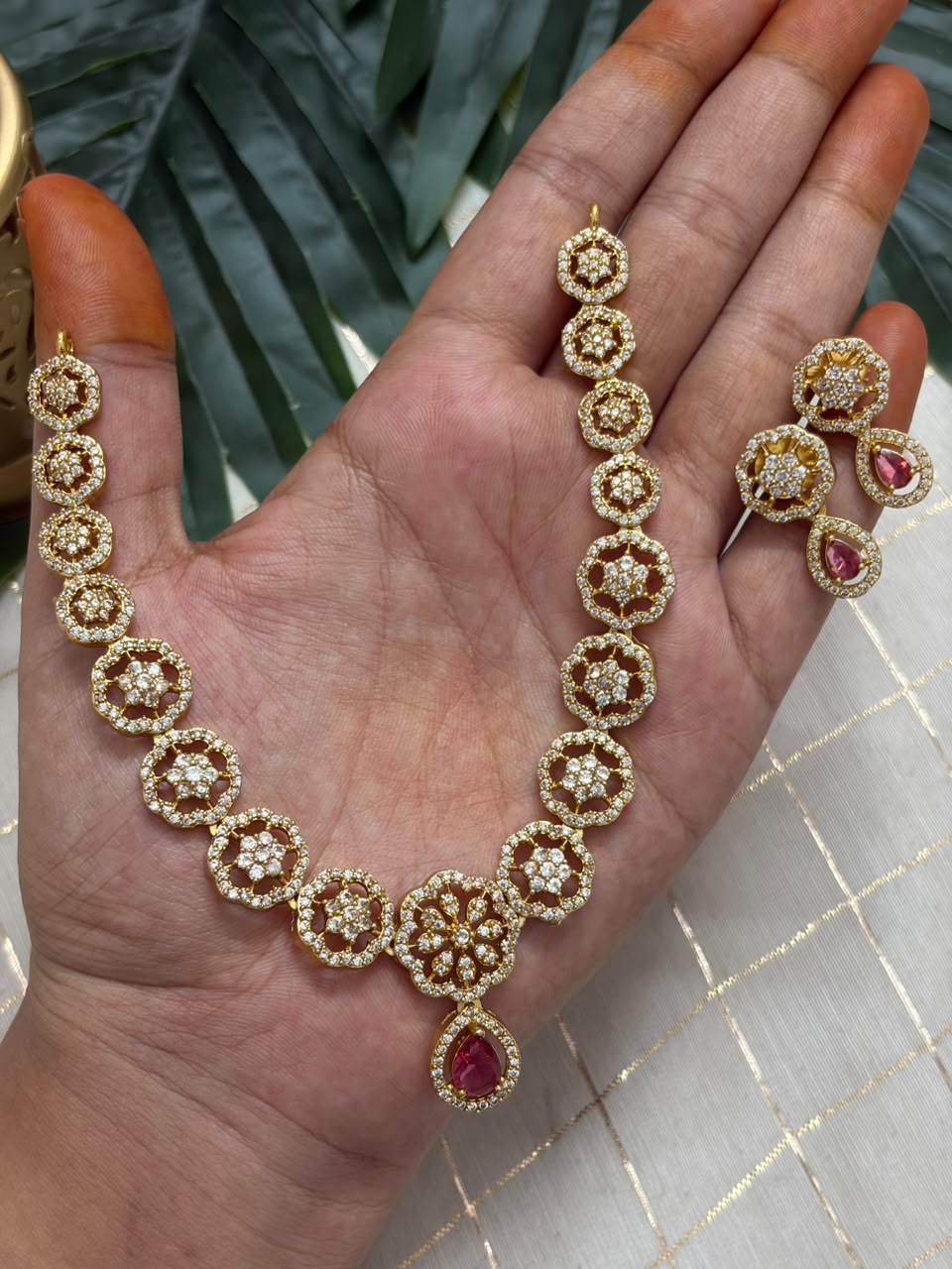 Pink Ruby Necklace NNB413