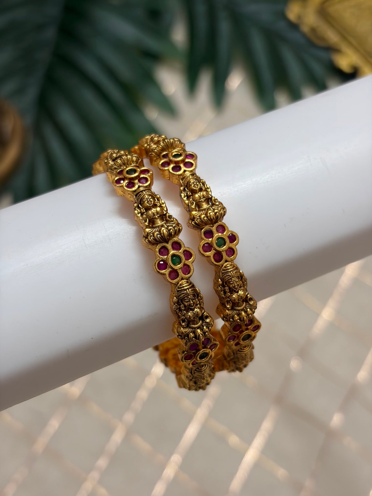 Lakshmi Flower Kids Metal Bangle MBNB165