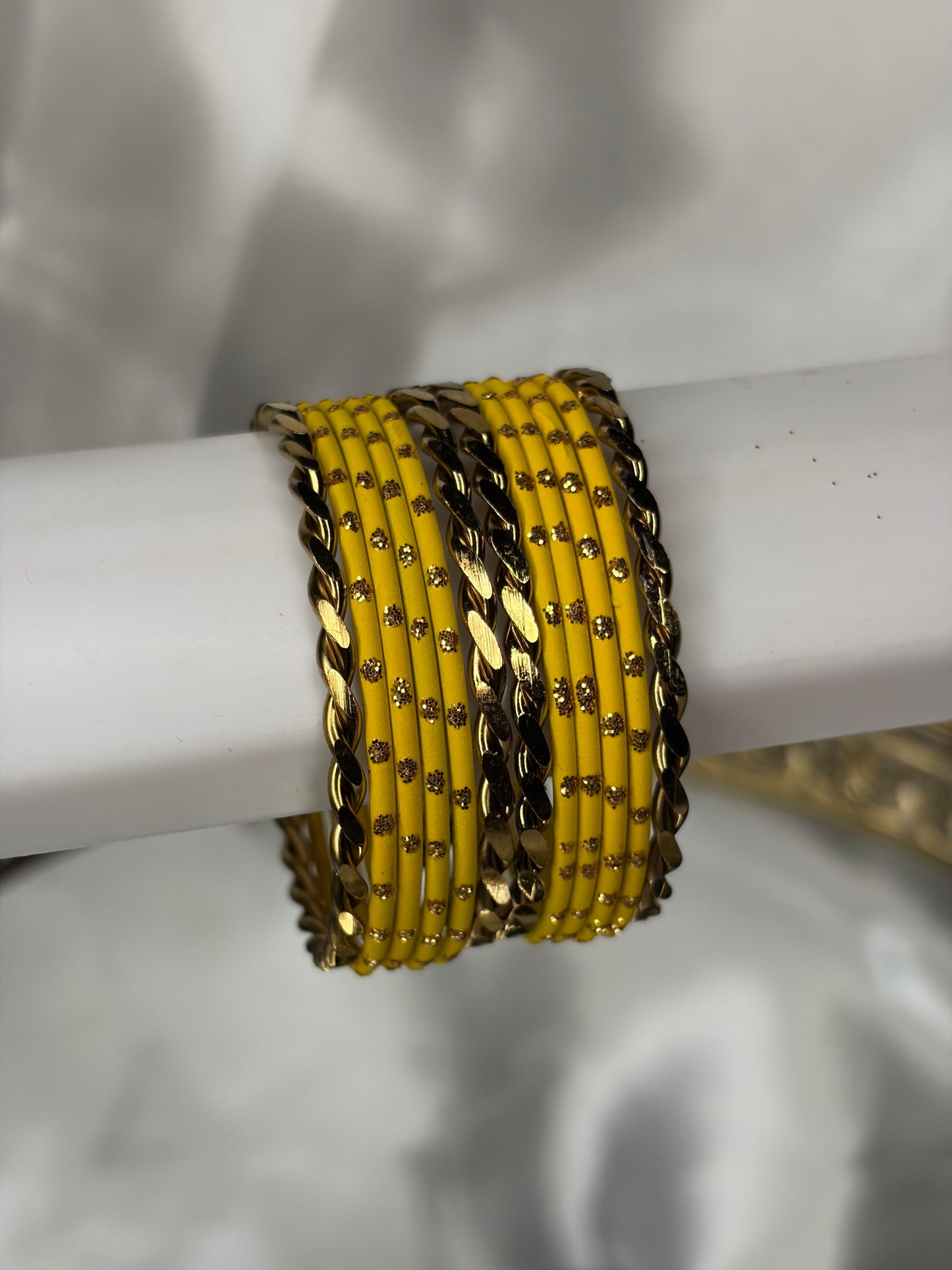 Twisted with Plain Colour Kids Metal Bangles