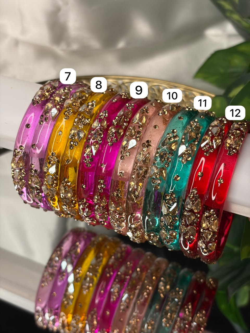 Crystal Stone Kada Bangles