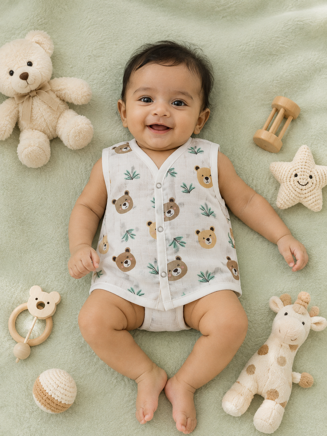 Button Jabla Pure Muslin