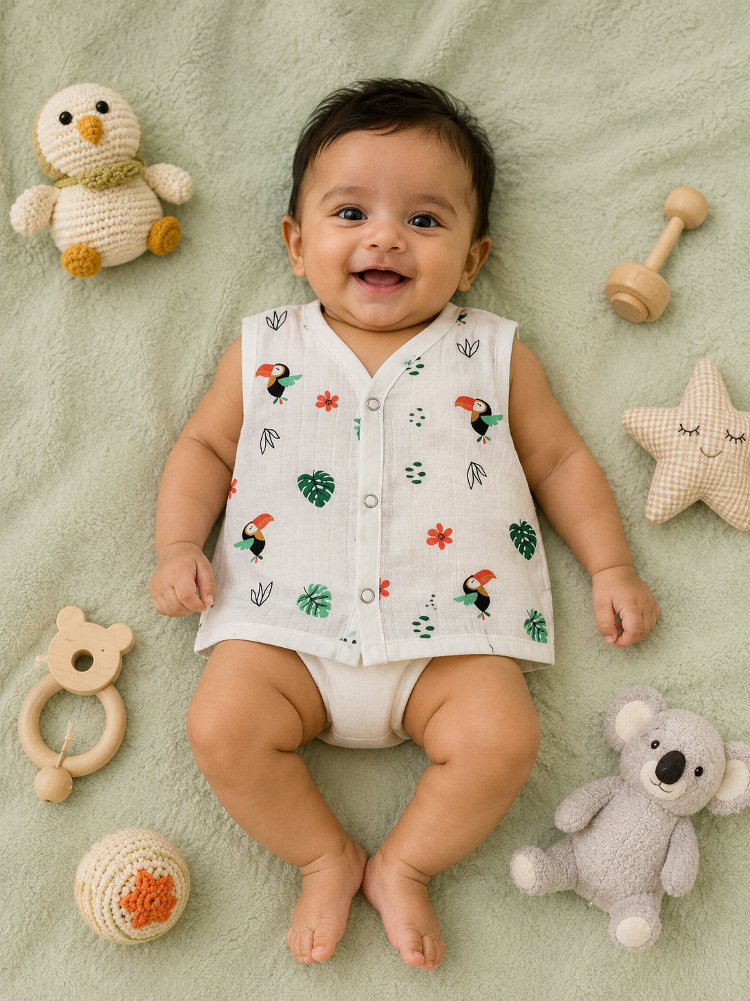 Button Jabla Pure Muslin