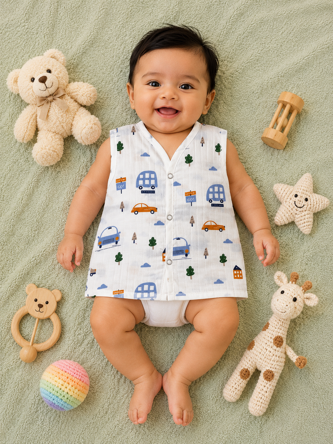 Button Jabla Pure Muslin