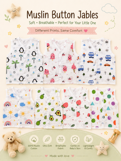 Button Jabla Pure Muslin