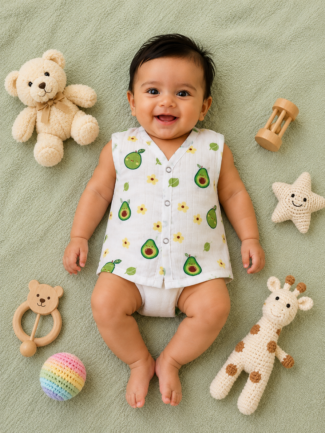 Button Jabla Pure Muslin