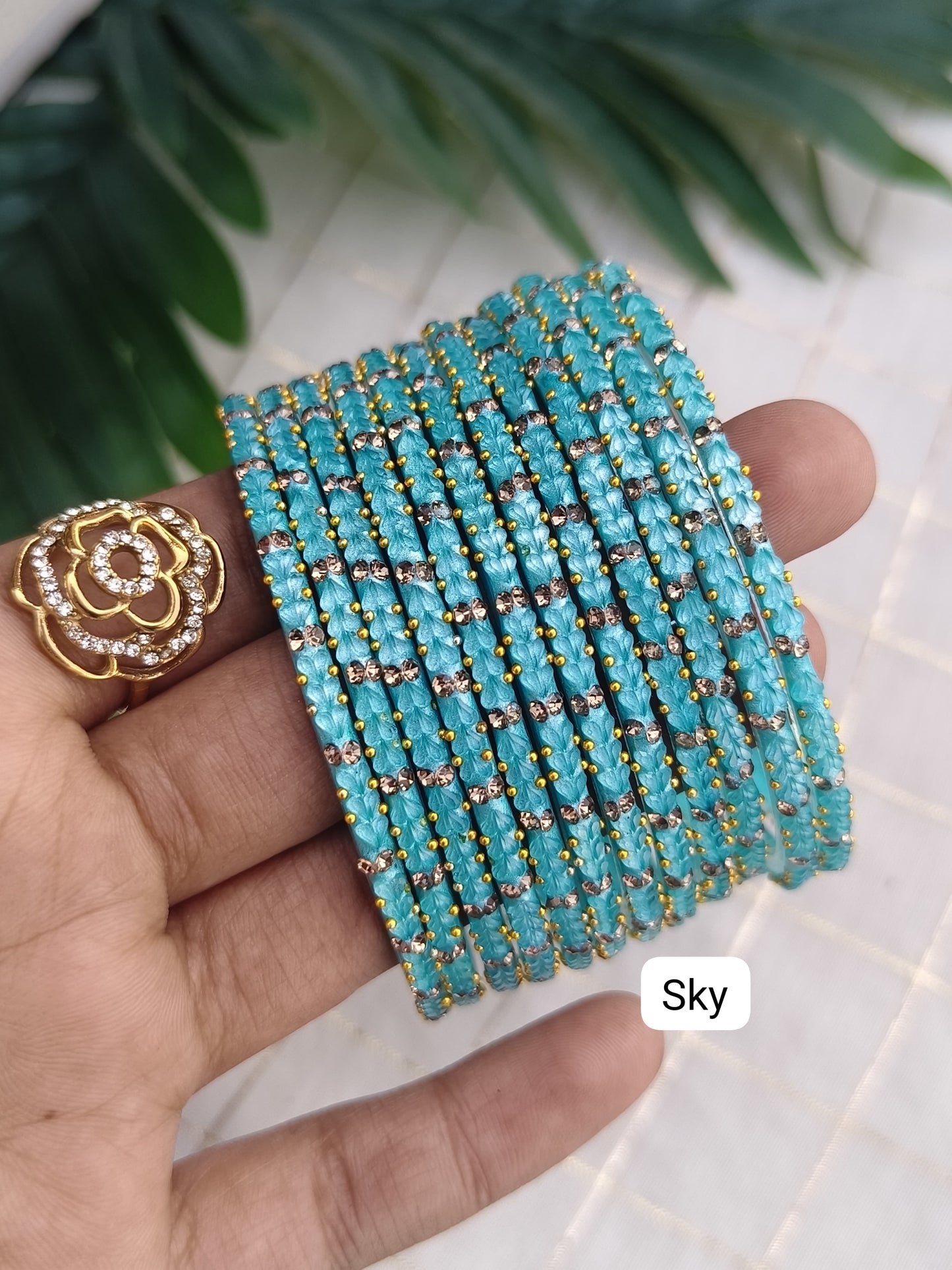 Neelothi Glass Bangles