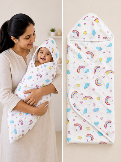 Hooded Towel Pure Muslin