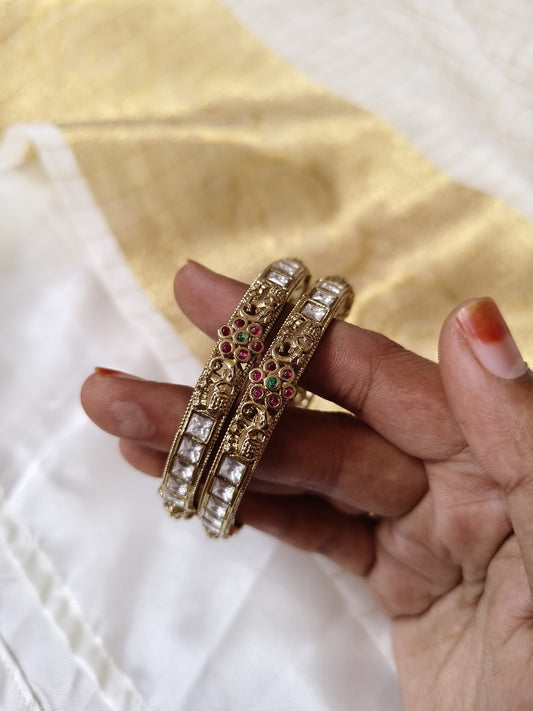 Kundan Bangles NNB71