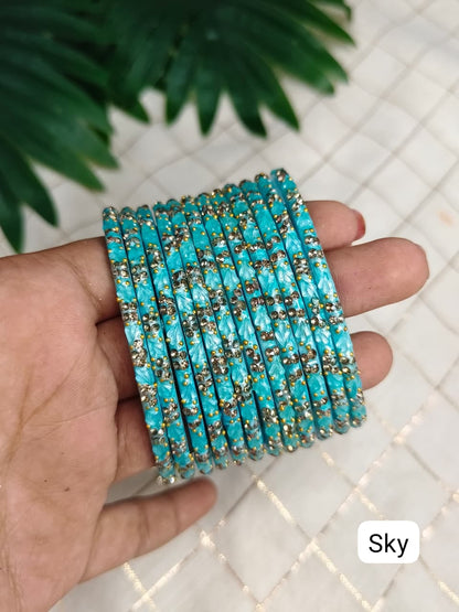 Lily (New colours) Glass Bangles
