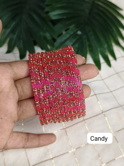Lily (New colours) Glass Bangles