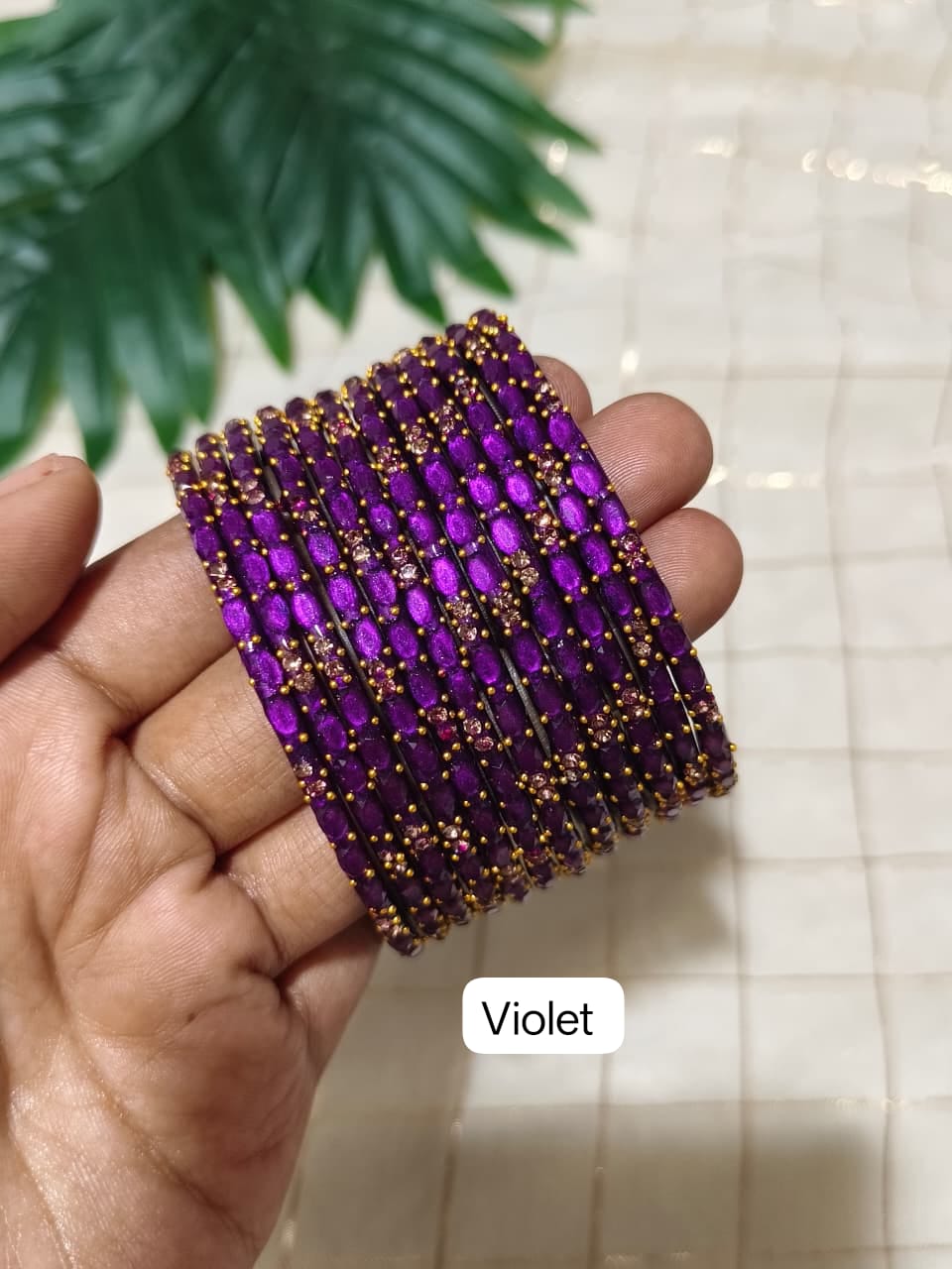 Sparkle Glass Bangles