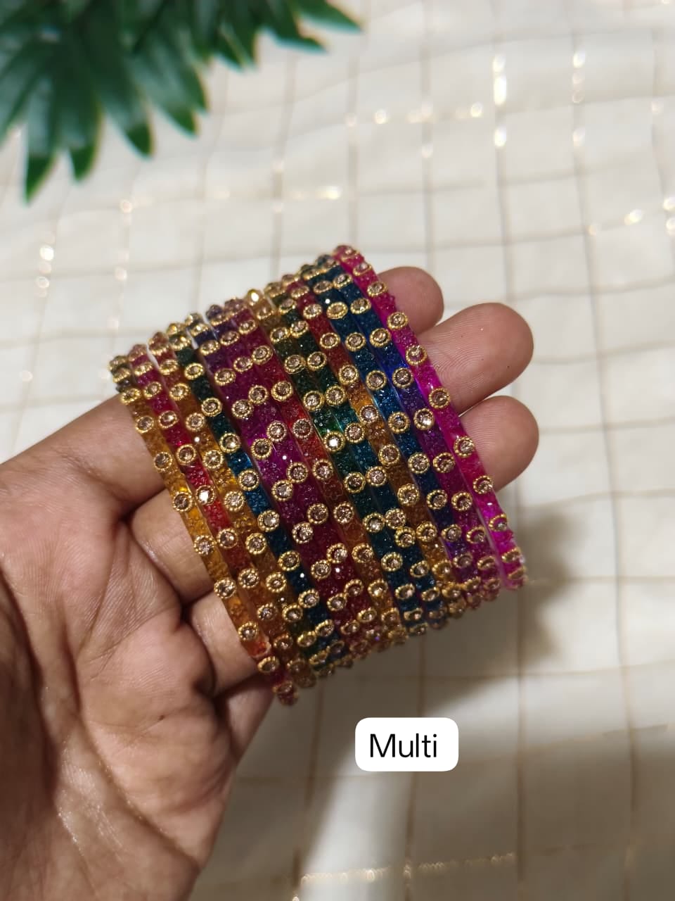 Blossom Glass Bangles