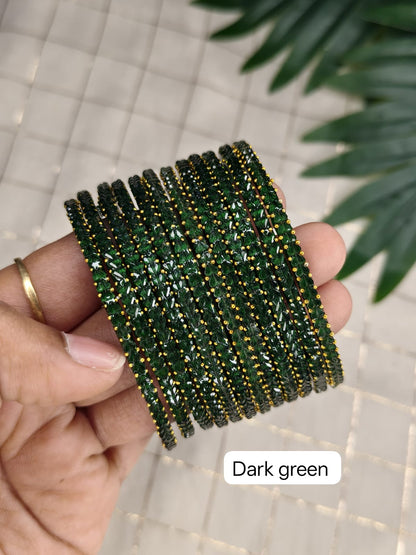Heart Glass Bangles