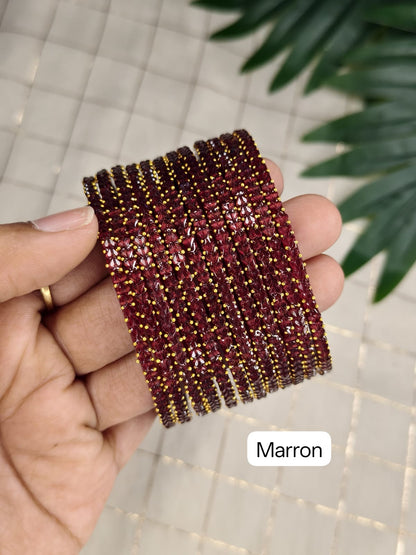 Heart Glass Bangles