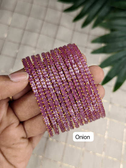 Heart Glass Bangles