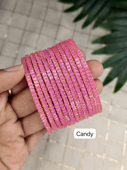 Heart Glass Bangles