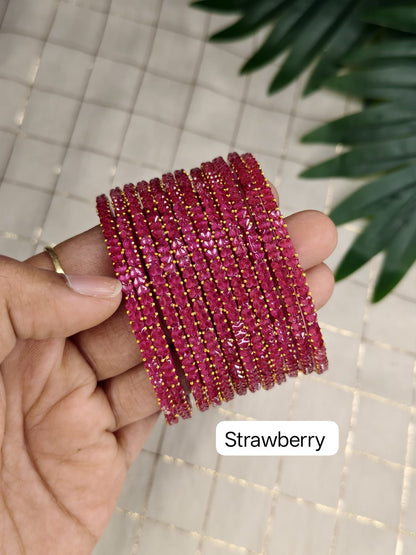 Heart Glass Bangles