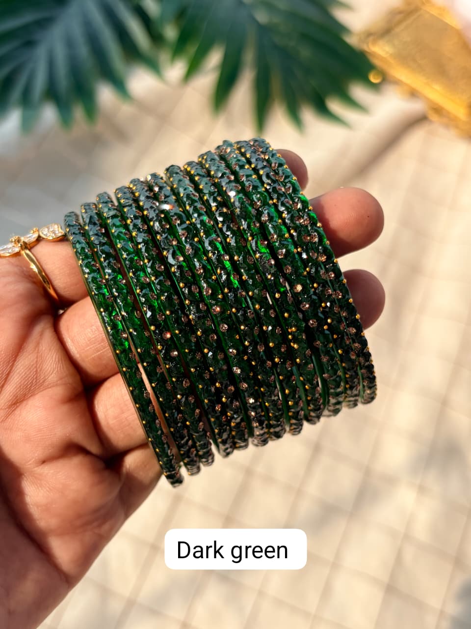 Half Moon Glass Bangles