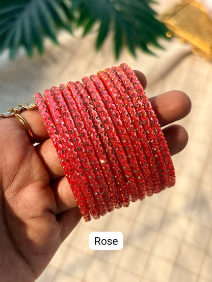 Half Moon Glass Bangles