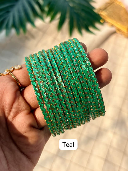Half Moon Glass Bangles