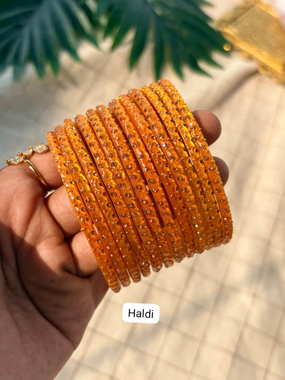 Half Moon Glass Bangles