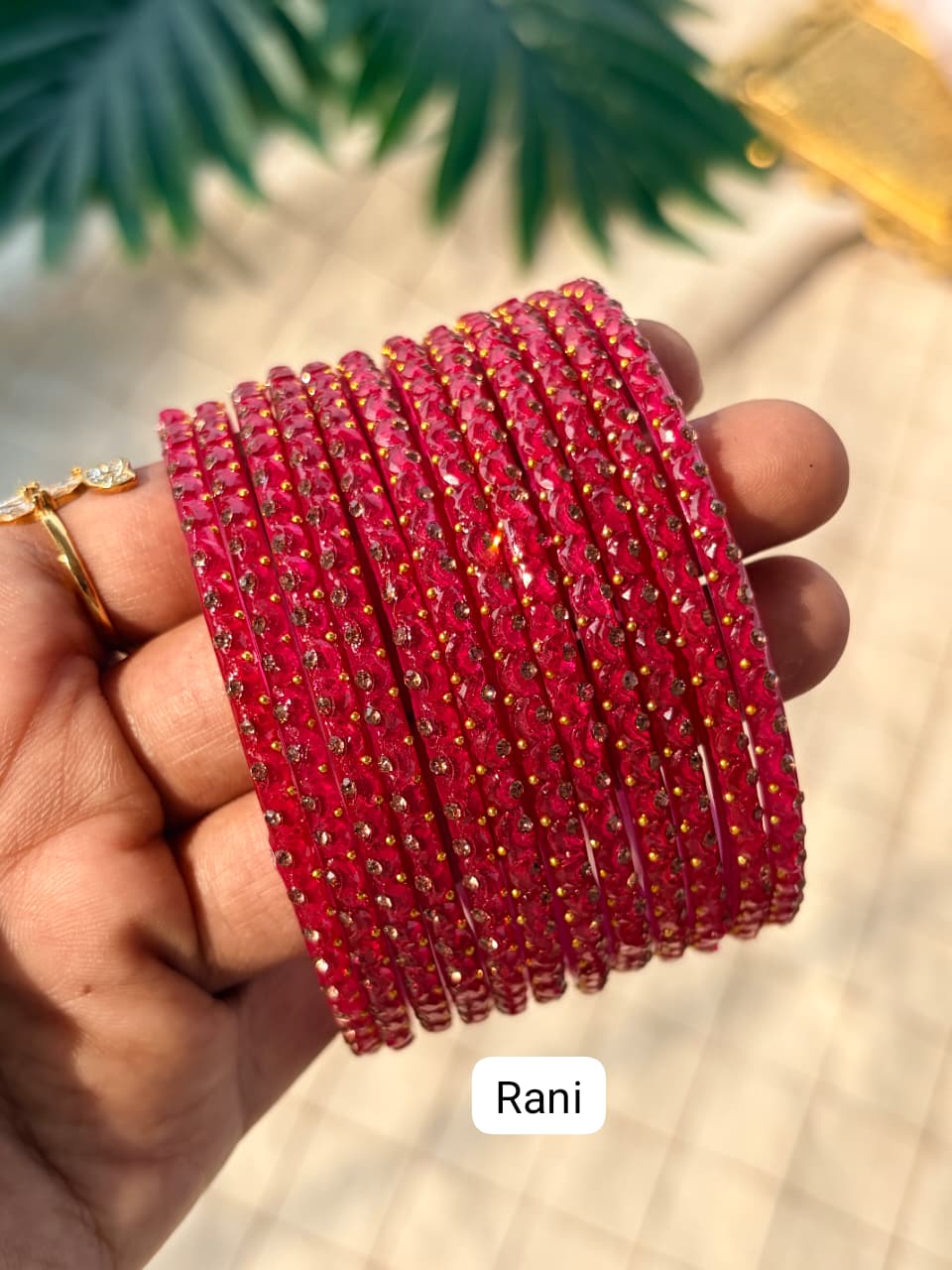 Half Moon Glass Bangles