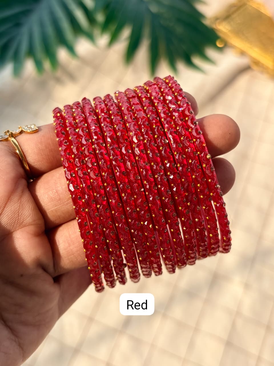 Half Moon Glass Bangles