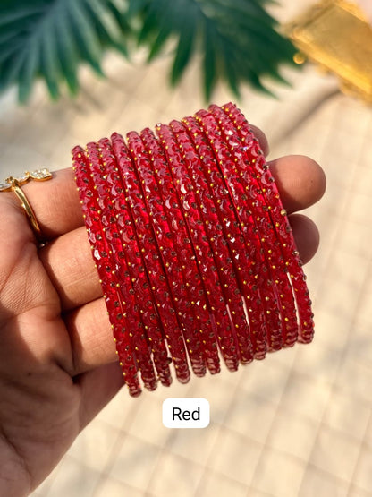 Half Moon Glass Bangles