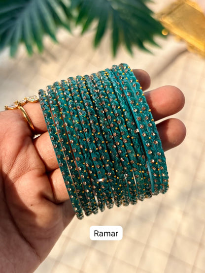 Half Moon Glass Bangles