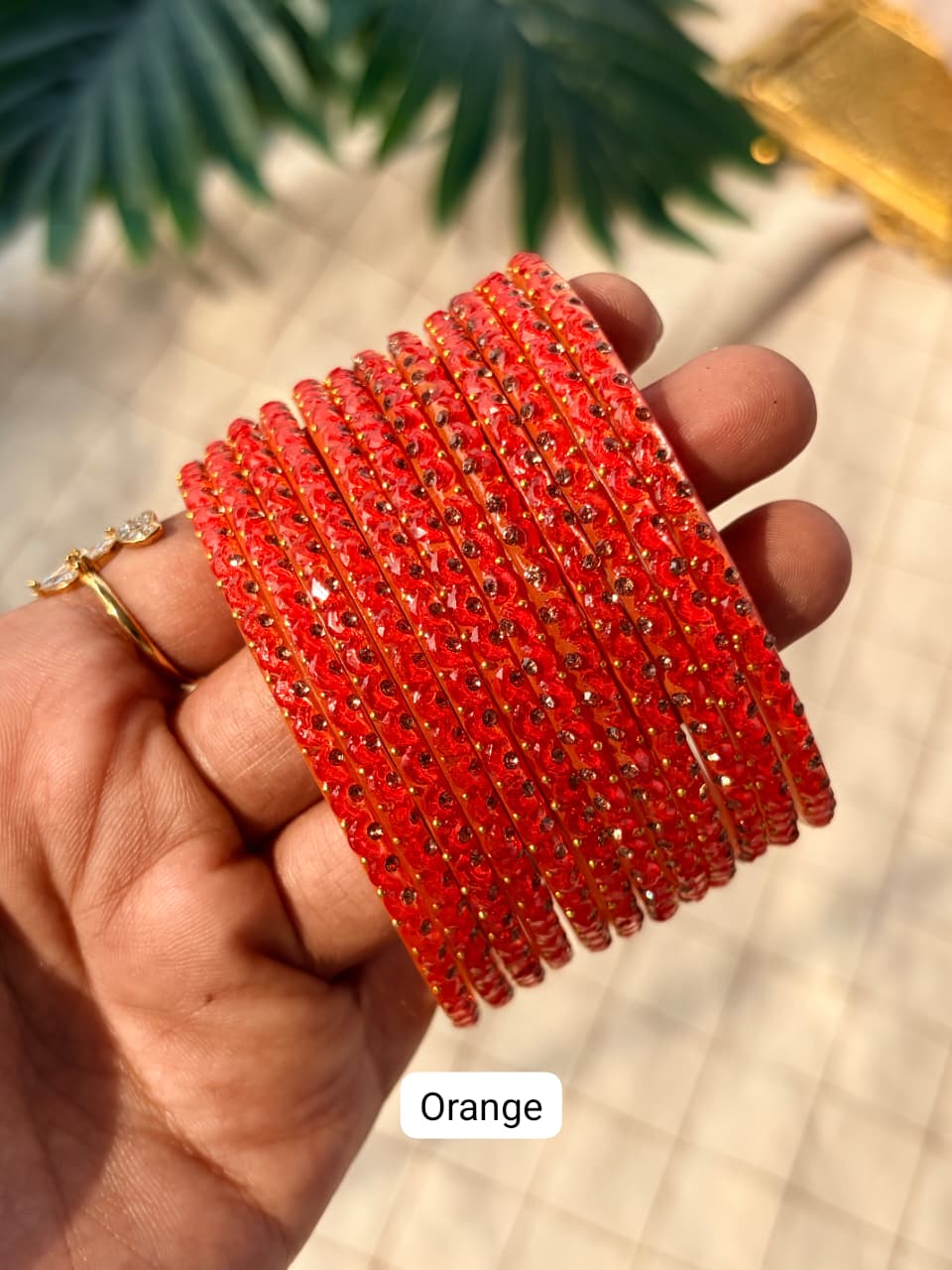 Half Moon Glass Bangles