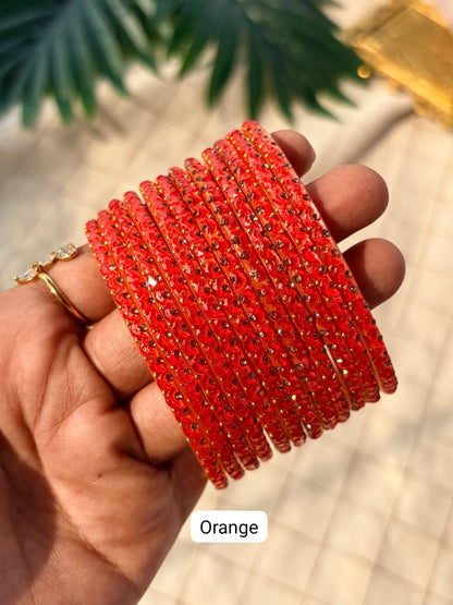 Half Moon Glass Bangles