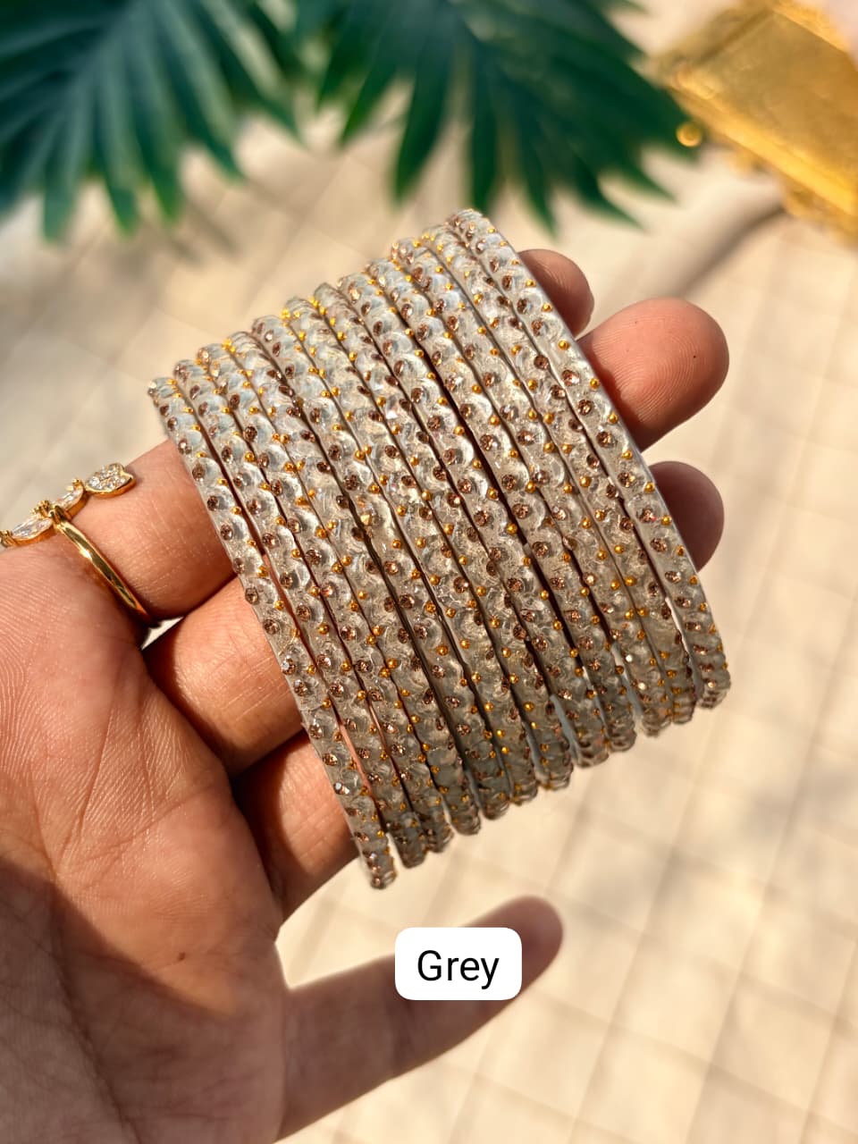 Half Moon Glass Bangles