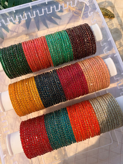 Half Moon Glass Bangles