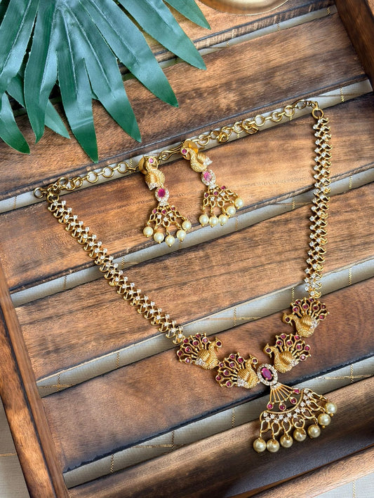 Antique Peacock Necklace NNB181