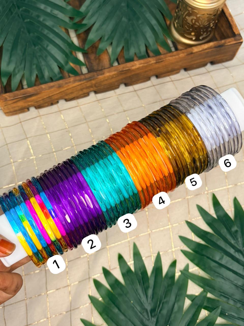 Crystal/Jelly Glass Bangles