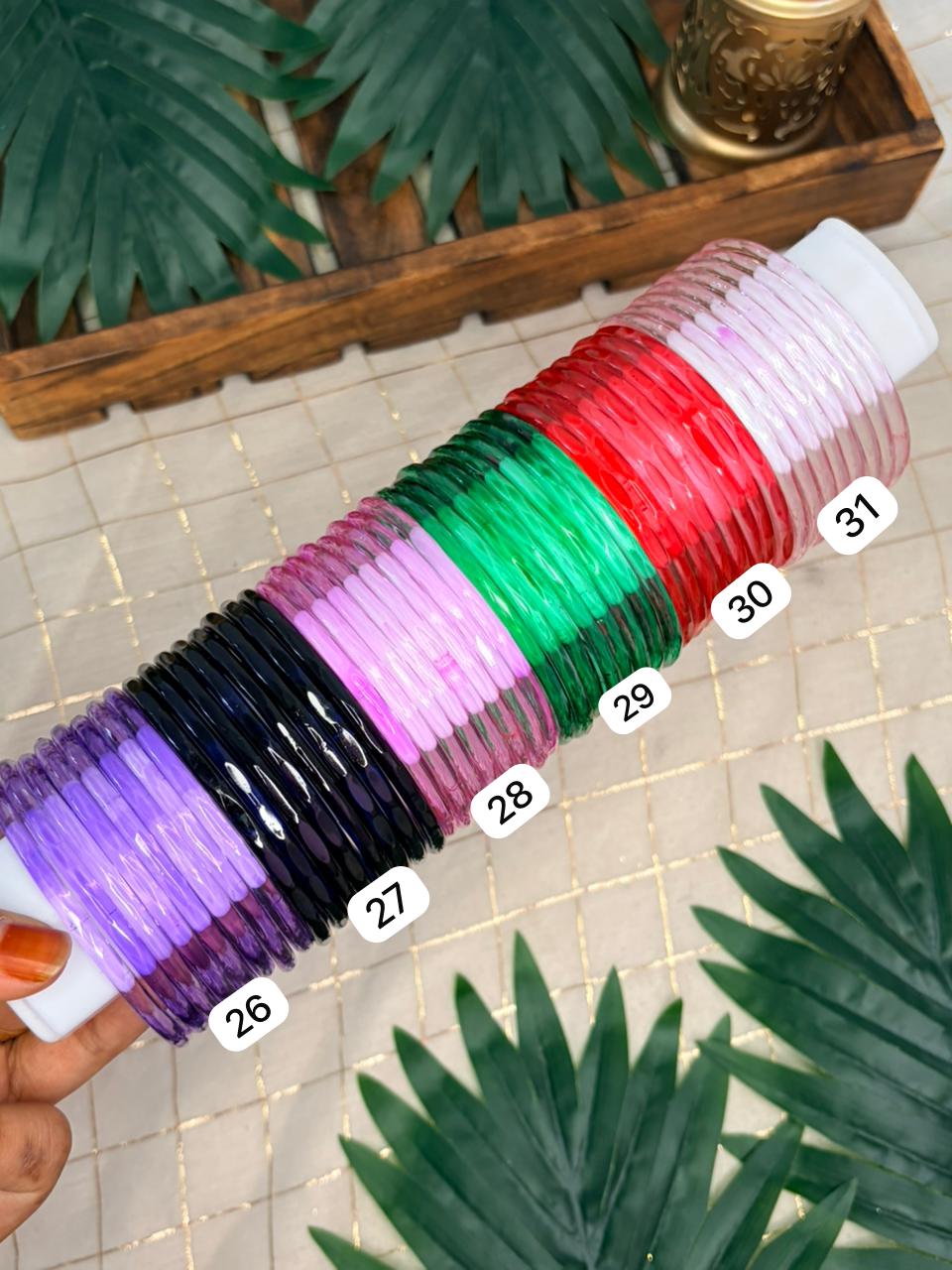 Crystal/Jelly Glass Bangles