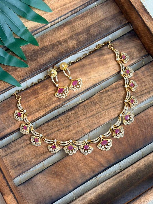 Emerald Pink Necklace NNB175