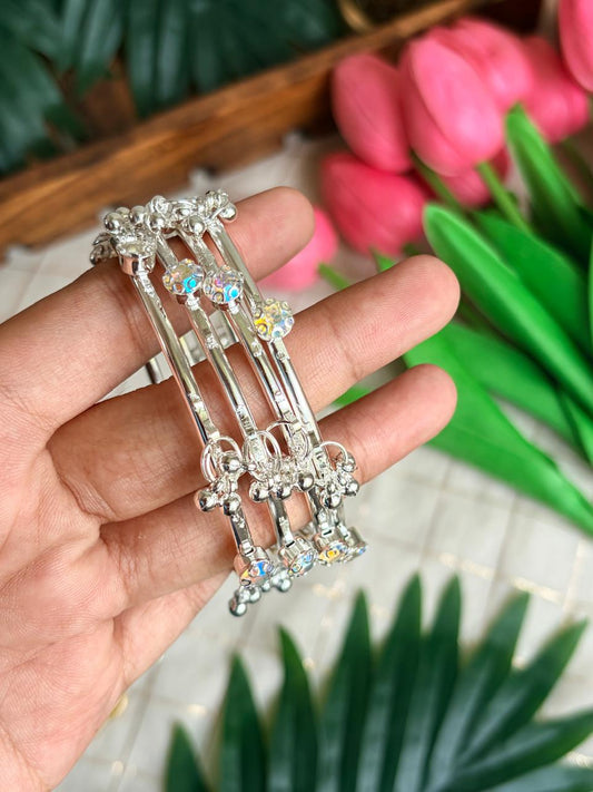 Silver Boder Bangles BBNB25