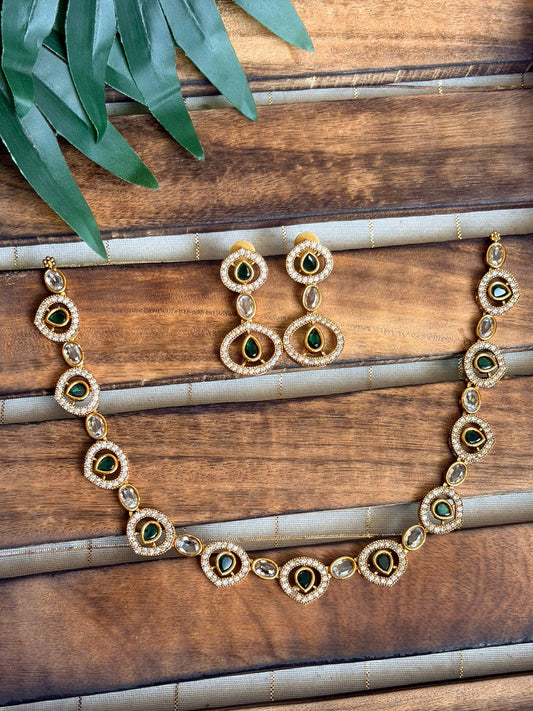 Green Gem Necklace NNB226