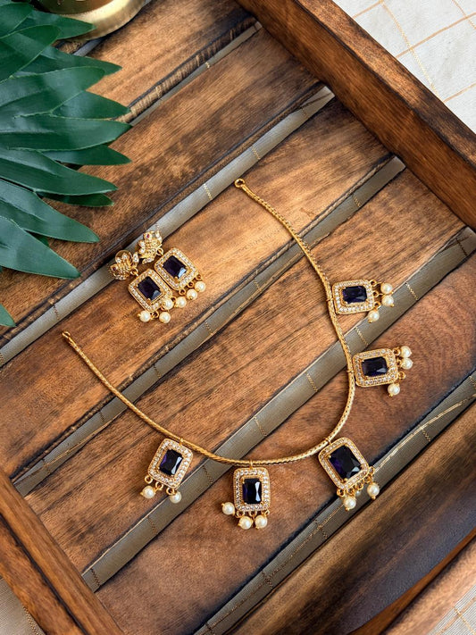 Navy Necklace NNB235
