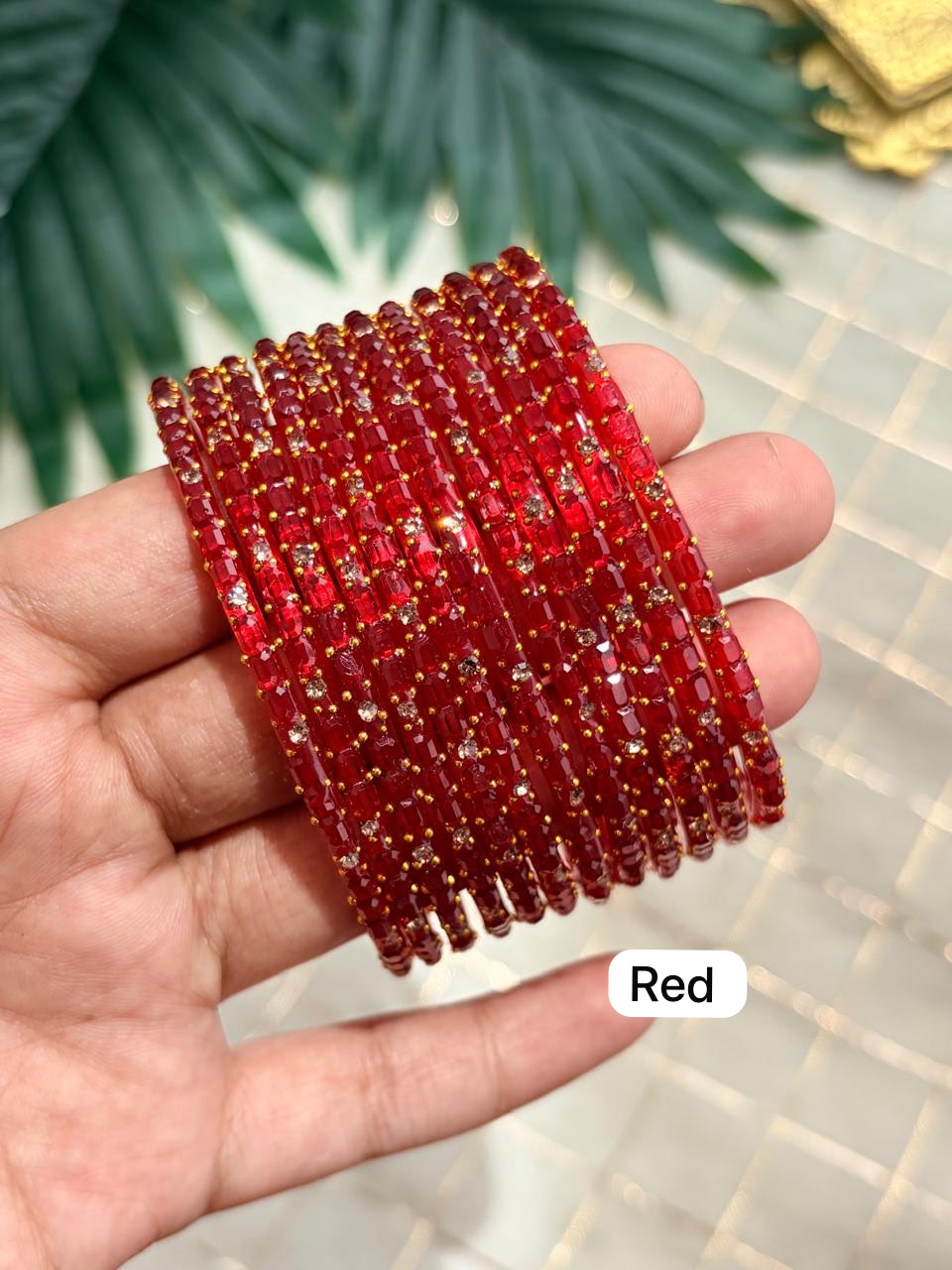 Sparkle Glass Bangles