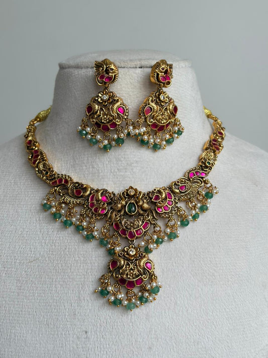 Charumathi Kundan Necklace NNB302