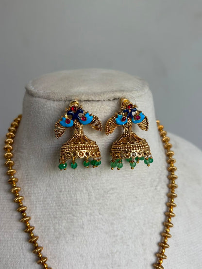 Traditional Peacock Necklace NNB277