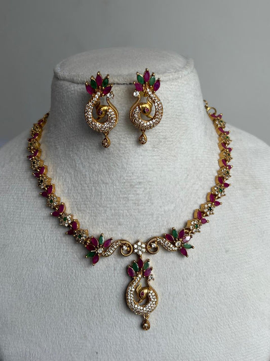 Mayuri Pink Necklace NNB178